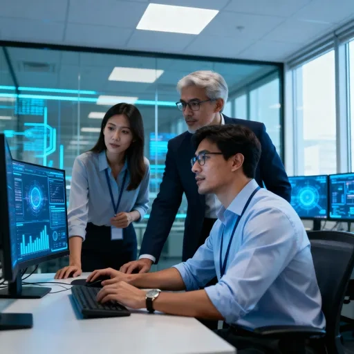 Kuwait SignalCraft team collaborating on network solutions